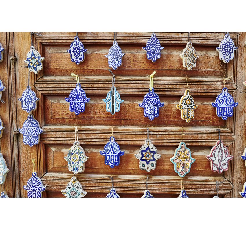Pendentif œil Protecteur Bleu Main De Fatima - Décoration Suspendue Ethnique Pour Maison/voiture - 2