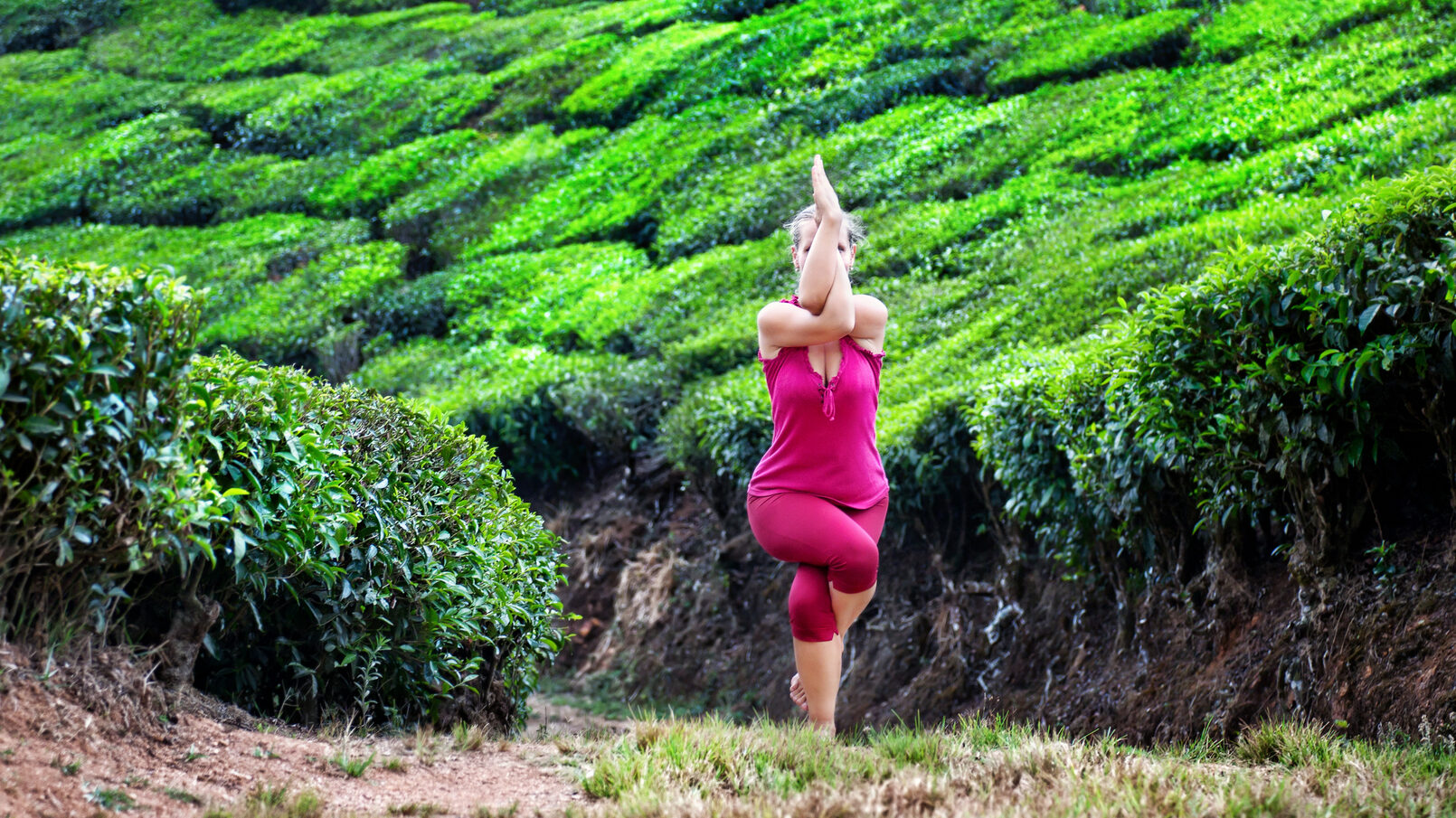 26 asanas par 2 exercices - posture de l'aigle