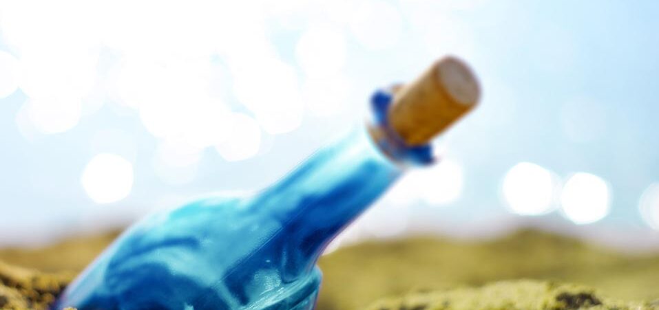 Bouteille En Verre Dépoli De 750 Ml Avec Bouchon En Bambou Pour Sublimation Bleu Ciel
